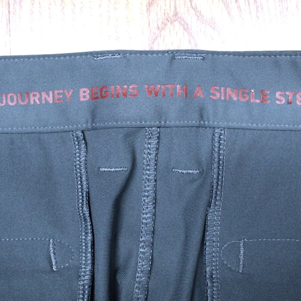 34x33 RHONE TAPERED FIT PANTS POLYETER DARK GREEN-GRAY Sz 34W x 33L - Picture 5 of 6